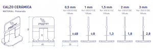 ficha tecnica calzo nivelacion ceramica colocamas